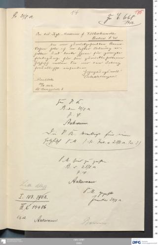 An archival document representing a Correspondence of 2 page(s)