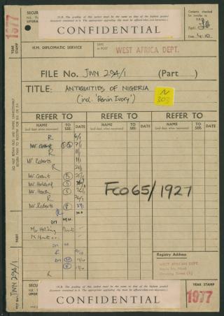 An archival document representing a Files  of 2 page(s)