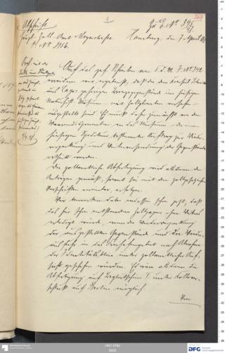 An archival document representing a Correspondence of 4 page(s)