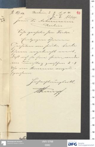 An archival document representing a Correspondence of 2 page(s)