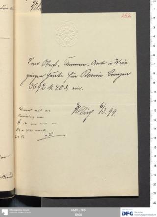 An archival document representing a Correspondence of 2 page(s)