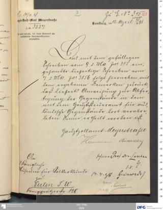 An archival document representing a Correspondence of 2 page(s)