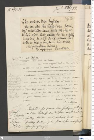 An archival document representing a Correspondence of 1 page(s)