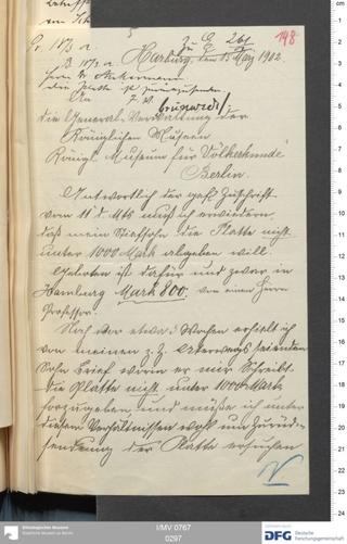 An archival document representing a Correspondence of 2 page(s)