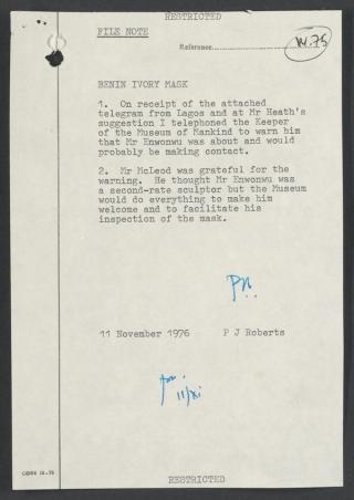 An archival document representing a Files  of 2 page(s)