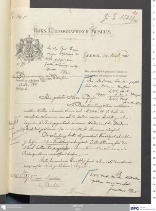 An archival document representing a Correspondence of 2 page(s)
