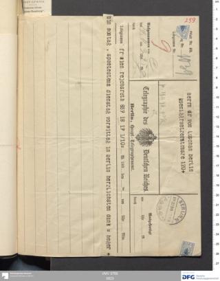 An archival document representing a Correspondence of 2 page(s)