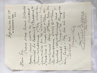 An archival document representing a Correspondence of 1 page(s)
