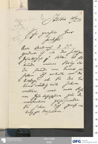 An archival document representing a Correspondence of 4 page(s)
