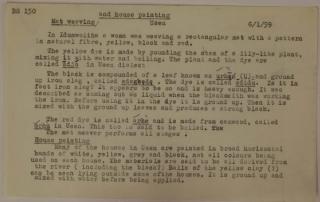 An archival document representing a Research notes of 1 page(s)