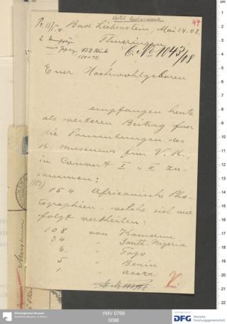 An archival document representing a Correspondence of 4 page(s)