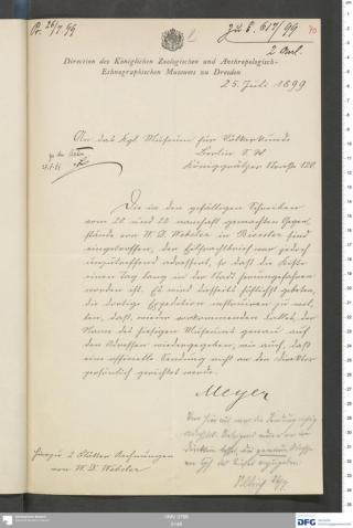An archival document representing a Correspondence of 3 page(s)