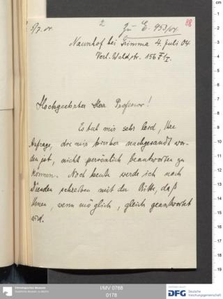 An archival document representing a Correspondence of 3 page(s)