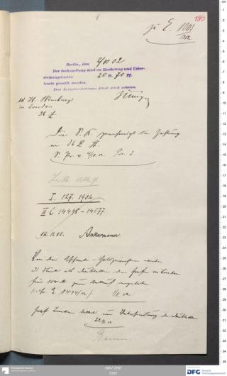 An archival document representing a Correspondence of 2 page(s)