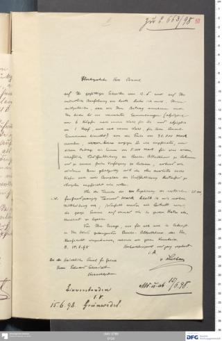 An archival document representing a Correspondence of 2 page(s)